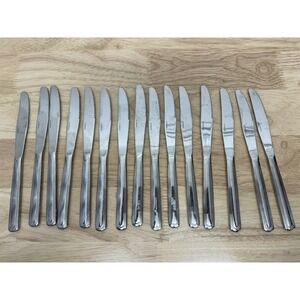 Vintage Oneida Hotel‎ Plate Knife OHS131 Silverplate 9 in Lot Of 15